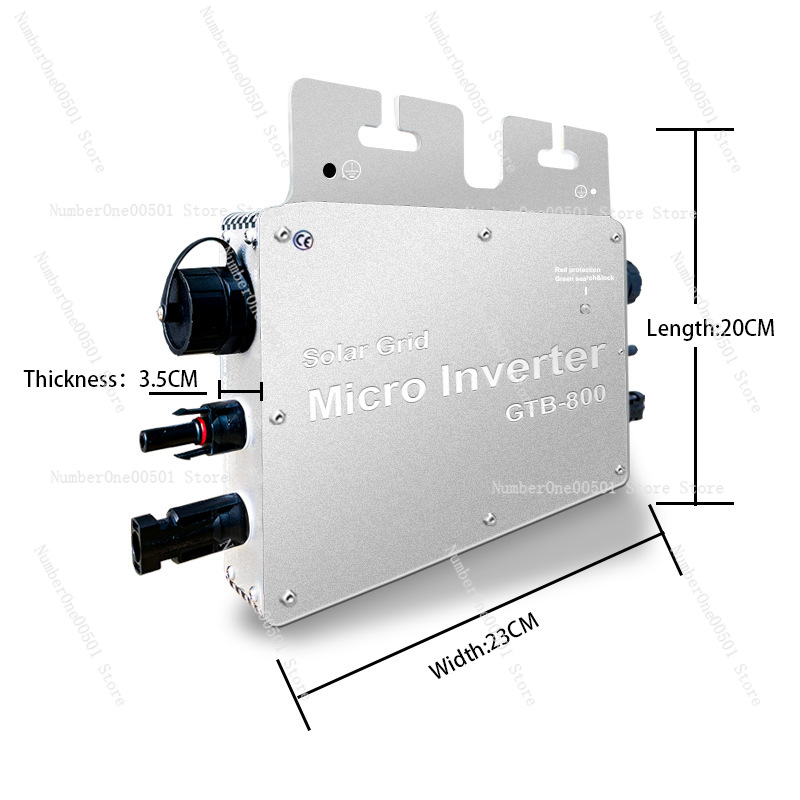 Grid Tie Micro Inverter - GTB800W Silberner Mikro-Netzwechselrichter mit WLAN-App zur